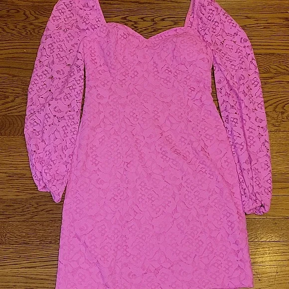 Lilly Pulitzer Pink Lace Dress Size 4 NWT - Picture 8 of 8